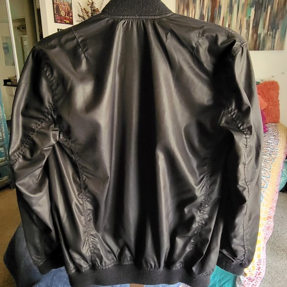 Denim & Supply Ralph Lauren Black Bomber Jacket, Size XS - Picture 2 of 8